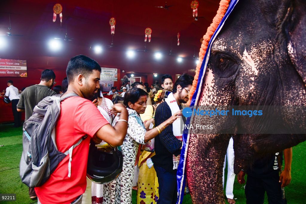 GUWAHATI, ASSAM, INDIA, SEPTEMBER 14, 2026: Hindu devotees offer prayers during celebrations marking Ganesh Chaturthi at Ganeshguri in Guwahati, Assam. The Hindu festival celebrates the birth of Lord Ganesha, the elephant-headed deity associated with wisdom and prosperity. Photo by Hafiz Ahmed  / JNA Press. (Photo by Hafiz Ahmed/JNA Press via Nexpher Images)