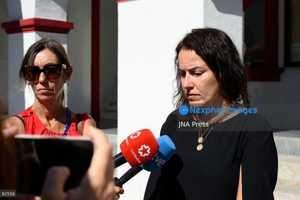 SAN SEBASTIÁN DE LOS REYES, MADRID, SPAIN, SEPTEMBER 15, 2026: Mayor Lucía Fernández, Government Sub-delegate in Madrid Pilar Trinidad Núñez and other participants observe a minute of silence outside San Sebastián de los Reyes City Hall in memory of a local woman who was killed by her husband on September 11. Photo by Tomas Calle / JNA Press. (Photo by Tomas Calle/JNA Press via Nexpher Images)
