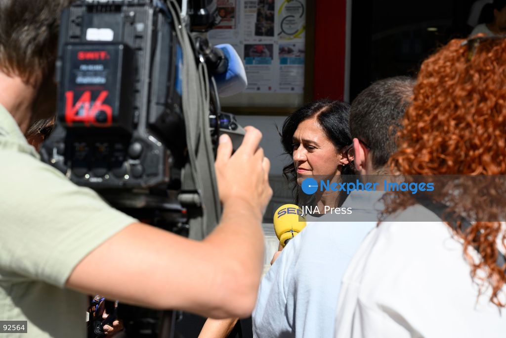 SAN SEBASTIÁN DE LOS REYES, MADRID, SPAIN, SEPTEMBER 15, 2026: Mayor Lucía Fernández, Government Sub-delegate in Madrid Pilar Trinidad Núñez and other participants observe a minute of silence outside San Sebastián de los Reyes City Hall in memory of a local woman who was killed by her husband on September 11. Photo by Tomas Calle / JNA Press. (Photo by Tomas Calle/JNA Press via Nexpher Images)