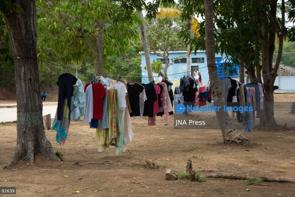 LA GUAIRA, VENEZUELA, SEPTEMBER 12, 2026: Residents displaced by earthquakes remain in transitional camps in La Guaira more than two months after the disaster. The facilities provide basic services including restrooms, showers, laundry areas and internet access, while some residents have established small stalls selling food and other goods as daily and commercial activity develops within the temporary settlements. Photo by Franyer Nieves/ JNA Press. (Photo by Franyer Nieves (Babel)/JNA Press via Nexpher Images)