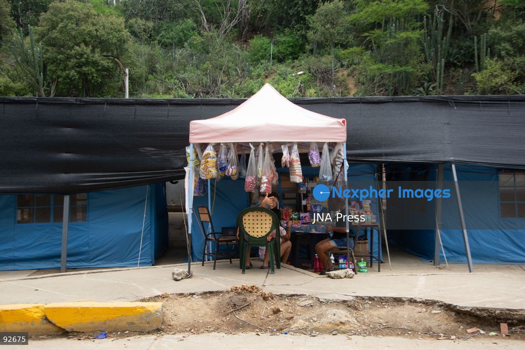 LA GUAIRA, VENEZUELA, SEPTEMBER 12, 2026: Residents displaced by earthquakes remain in transitional camps in La Guaira more than two months after the disaster. The facilities provide basic services including restrooms, showers, laundry areas and internet access, while some residents have established small stalls selling food and other goods as daily and commercial activity develops within the temporary settlements. Photo by Franyer Nieves/ JNA Press. (Photo by Franyer Nieves (Babel)/JNA Press via Nexpher Images)
