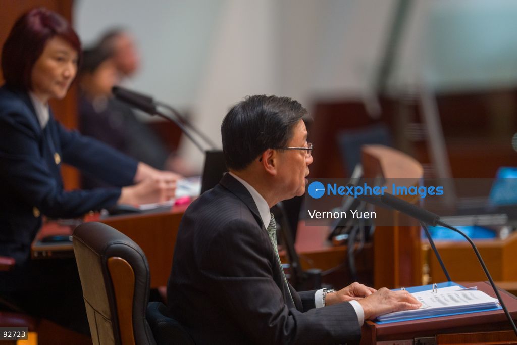Hong Kong Chief Executive John Lee speaking at the legislative council as he delivers his 2026 policy address and the first Hong Mong Five Year plan on September 16, 2026 in Hong Kong. Hong Kong today released its First five year plan along side with the Chief Executive’s 2026 Policy Address. (Photo by Vernon Yuen/Nexpher Images)