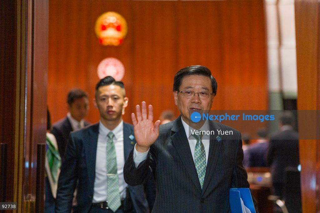 Hong Kong Chief Executive John Lee leaving the legislative council after he delivers his 2026 policy address and the first Hong Mong Five Year plan on September 16, 2026 in Hong Kong. Hong Kong today released its First five year plan along side with the Chief Executive’s 2026 Policy Address. (Photo by Vernon Yuen/Nexpher Images)