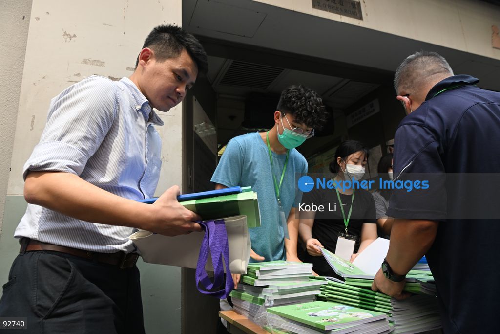 A man getting the First Five-Year Plan for Economic and Social Development of the Hong Kong Special Administrative Region (2026-2030) and the Chief Executive's 2026 Policy Address on September 16, 2026 in Hong Kong. (Photo by Kobe Li/Nexpher Images)