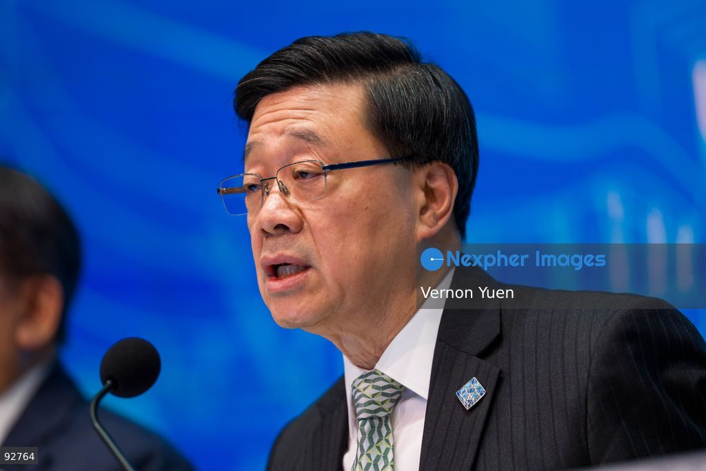 Hong Kong Chief Executive, John Lee, during a press conference on the first five year plan and 2026 Policy Address on September 16, 2026 in Hong Kong. Hong Kong today released its First five year plan along side with the Chief Executive’s 2026 Policy Address. (Photo by Vernon Yuen/Nexpher Images)