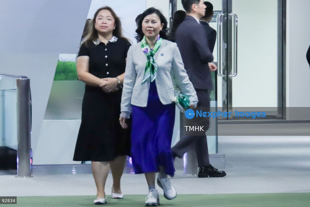 Secretary for Transport and Logistics Mable Chan arrives at the Legislative Council chamber to attend the Chief Executive's 2026 Policy Address on September 16, 2026 in Hong Kong. (Photo by Gordon Choi/TMHK via Nexpher Images)