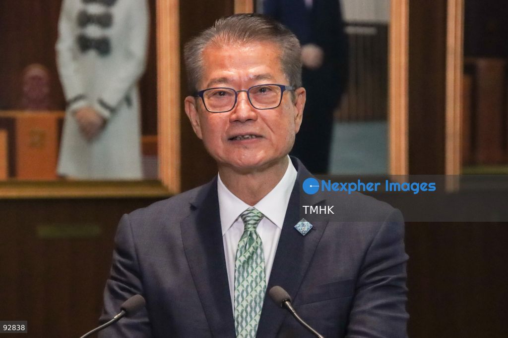 A close-up view shows Financial Secretary Paul Chan Mo-po speaking about the newly delivered 2026 Policy Address and the "First Five-Year Plan of Hong Kong" on September 16, 2026 in Hong Kong. Chan stated that the government will fully promote "AI Plus" development by expanding practical application scenarios, enhancing technology training, and establishing an artificial intelligence governance framework to drive technological innovation and industrial upgrades. (Photo by Gordon Choi/TMHK via Nexpher Images)