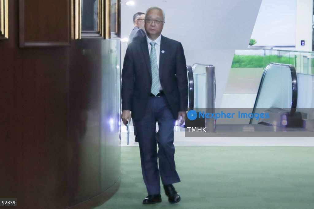 Secretary for Environment and Ecology Tse Chin-wan arrives at the Legislative Council chamber to attend the Chief Executive's 2026 Policy Address on September 16, 2026 in Hong Kong. (Photo by Gordon Choi/TMHK via Nexpher Images)