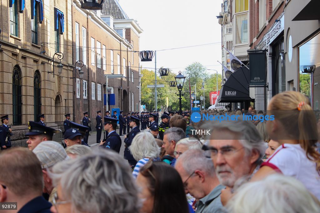 Crowds gather along the streets to watch the royal procession during Prinsjesdag in The Hague, Netherlands, September 15, 2026. (Photo by Liona Li/TMHK via Nexpher Images)