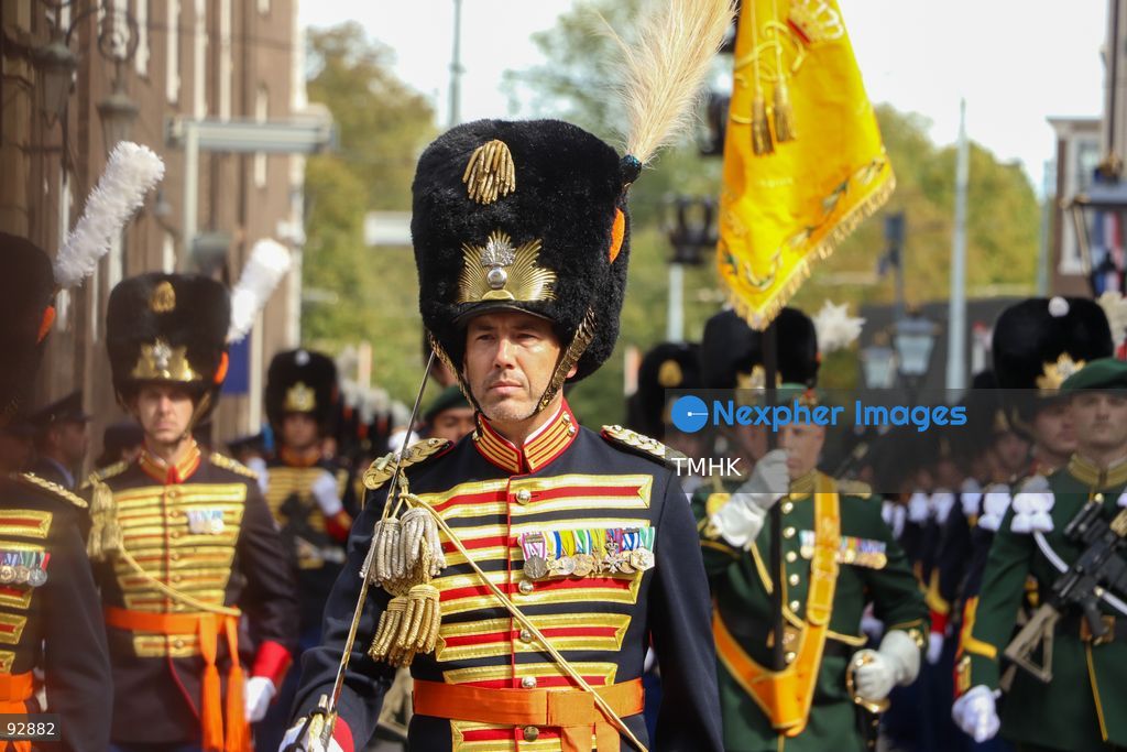 Mounted ceremonial units take part in the royal procession during Prinsjesdag in The Hague, Netherlands, September 15, 2026. (Photo by Liona Li/TMHK via Nexpher Images)