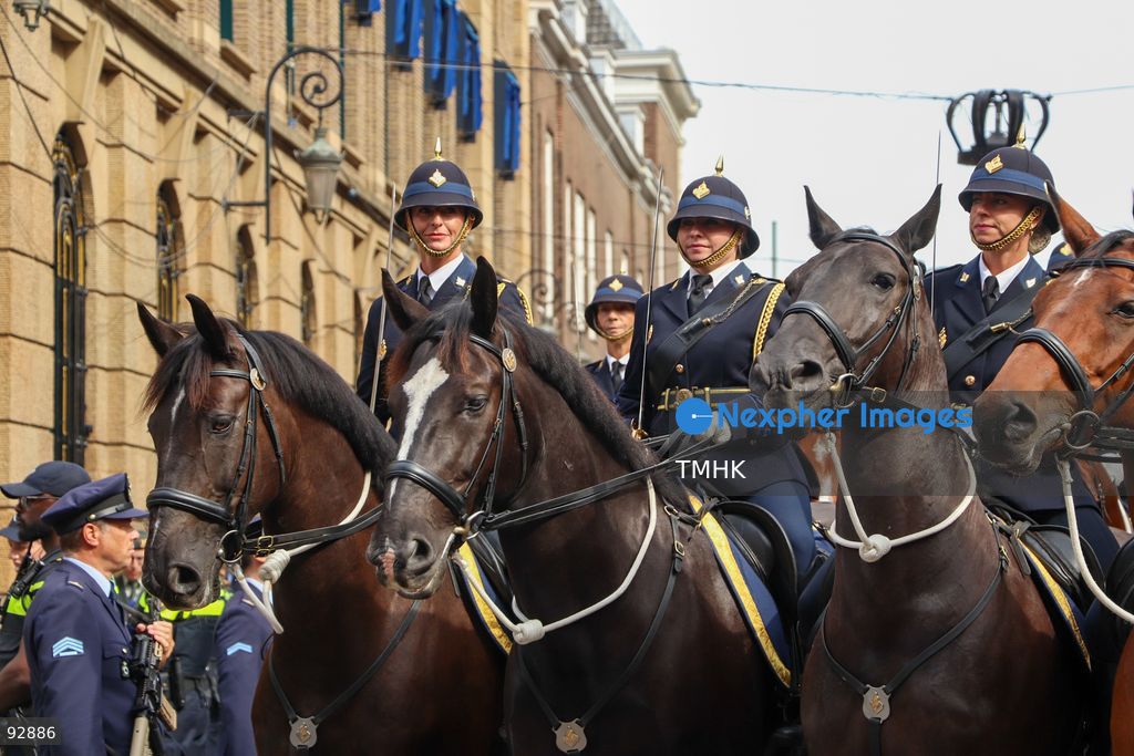 Mounted ceremonial units take part in the royal procession during Prinsjesdag in The Hague, Netherlands, September 15, 2026. (Photo by Liona Li/TMHK via Nexpher Images)