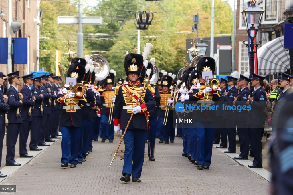 Mounted ceremonial units take part in the royal procession during Prinsjesdag in The Hague, Netherlands, September 15, 2026. (Photo by Liona Li/TMHK via Nexpher Images)
