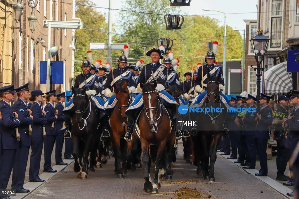 Mounted ceremonial units take part in the royal procession during Prinsjesdag in The Hague, Netherlands, September 15, 2026. (Photo by Liona Li/TMHK via Nexpher Images)