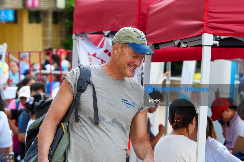 A general view of the third Italian Sports Day Open Water Swimming Competition at Deep Water Bay in Hong Kong on September 13, 2026. More than 200 amateur and professional swimmers took part in the 400-metre and 1,500-metre events. (Photo by Zulu Lo/TMHK via Nexpher Images)
