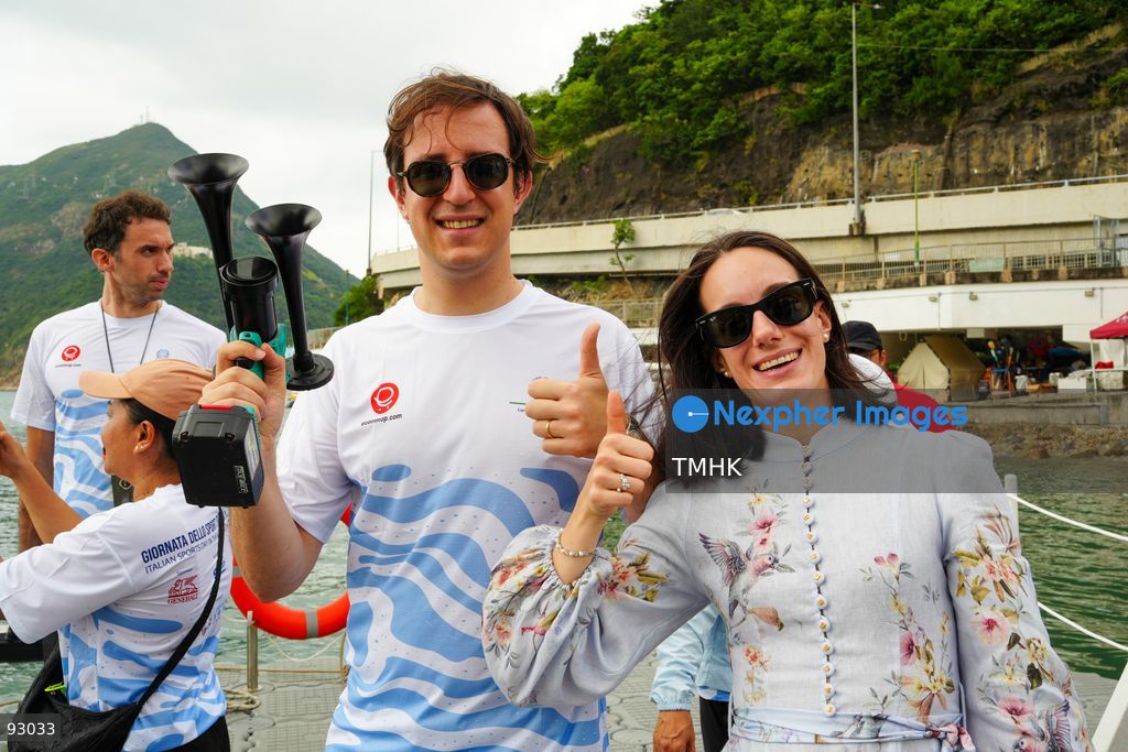 A general view of the third Italian Sports Day Open Water Swimming Competition at Deep Water Bay in Hong Kong on September 13, 2026. More than 200 amateur and professional swimmers took part in the 400-metre and 1,500-metre events. (Photo by Zulu Lo/TMHK via Nexpher Images)