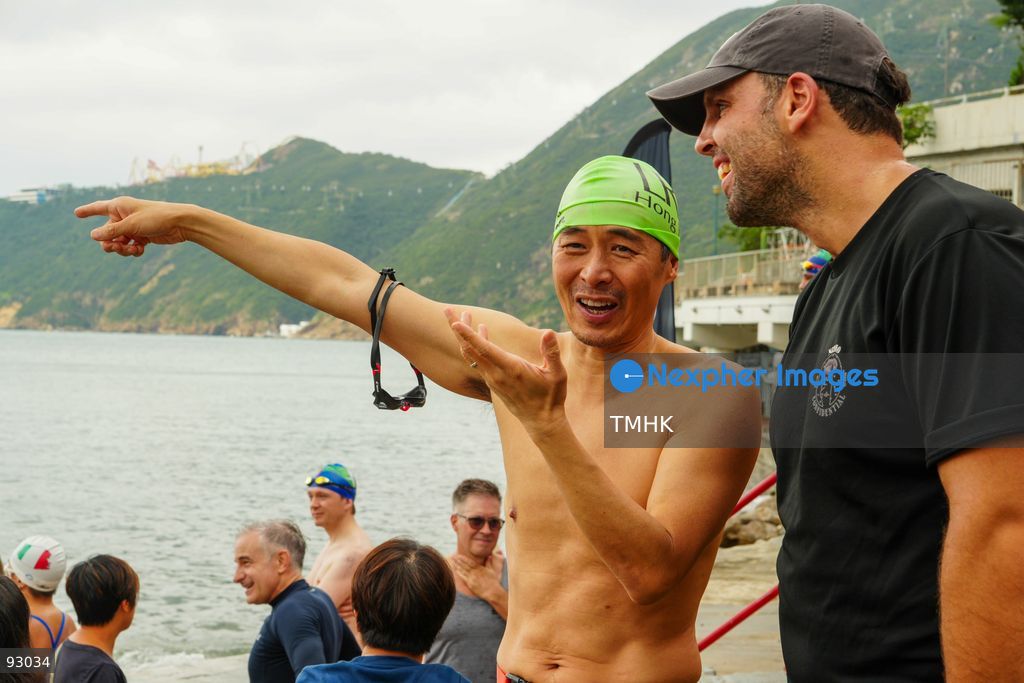 A general view of the third Italian Sports Day Open Water Swimming Competition at Deep Water Bay in Hong Kong on September 13, 2026. More than 200 amateur and professional swimmers took part in the 400-metre and 1,500-metre events. (Photo by Zulu Lo/TMHK via Nexpher Images)