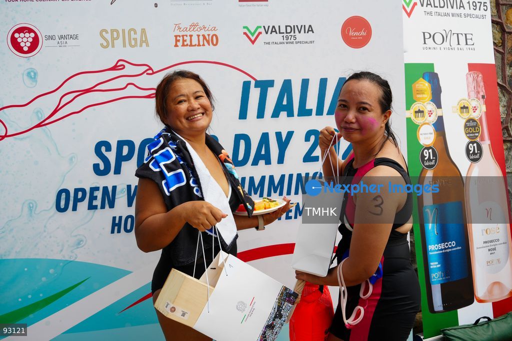 A general view of the third Italian Sports Day Open Water Swimming Competition at Deep Water Bay in Hong Kong on September 13, 2026. More than 200 amateur and professional swimmers took part in the 400-metre and 1,500-metre events. (Photo by Zulu Lo/TMHK via Nexpher Images)