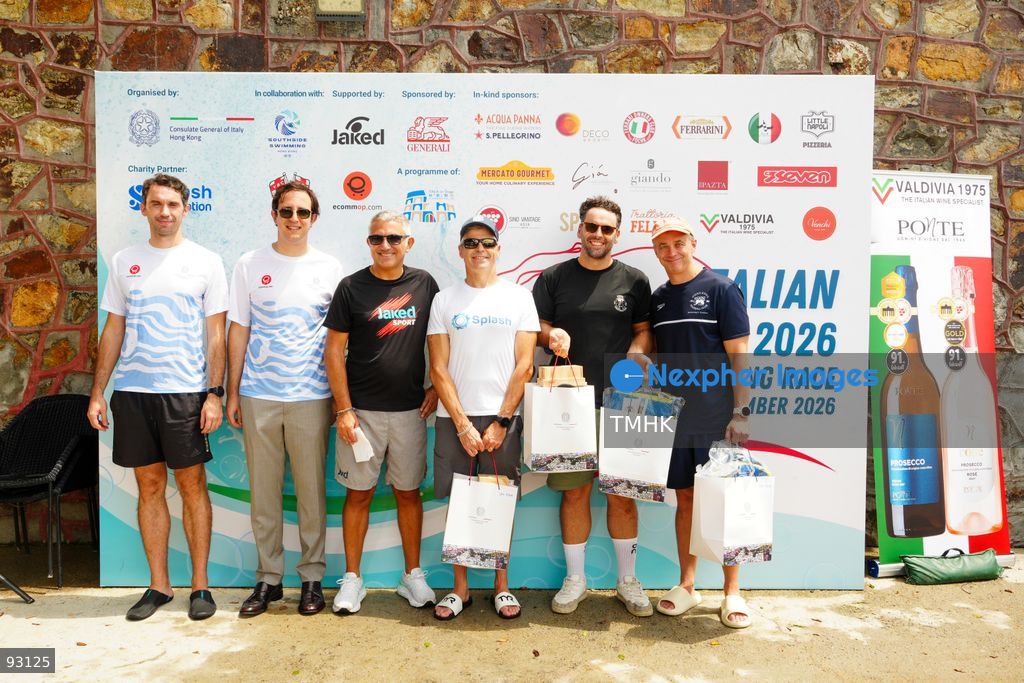 A general view of the third Italian Sports Day Open Water Swimming Competition at Deep Water Bay in Hong Kong on September 13, 2026. More than 200 amateur and professional swimmers took part in the 400-metre and 1,500-metre events. (Photo by Zulu Lo/TMHK via Nexpher Images)