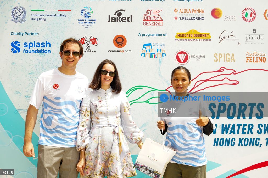A general view of the third Italian Sports Day Open Water Swimming Competition at Deep Water Bay in Hong Kong on September 13, 2026. More than 200 amateur and professional swimmers took part in the 400-metre and 1,500-metre events. (Photo by Zulu Lo/TMHK via Nexpher Images)