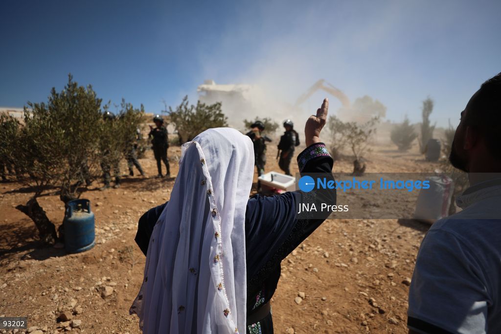 YATTA, HEBRON, OCCUPIED WEST BANK, SEPTEMBER 16, 2026: The remains of a two-story home belonging to Hammad Al-Haddar are seen following its demolition by Israeli authorities in the Khallat Al-Hummus area, south of Yatta in the Hebron governorate. The demolition left a family of eight, including children, without their home. Photo by Musab Shawer / JNA Press. (Photo by Mosab shawer/JNA Press via Nexpher Images)