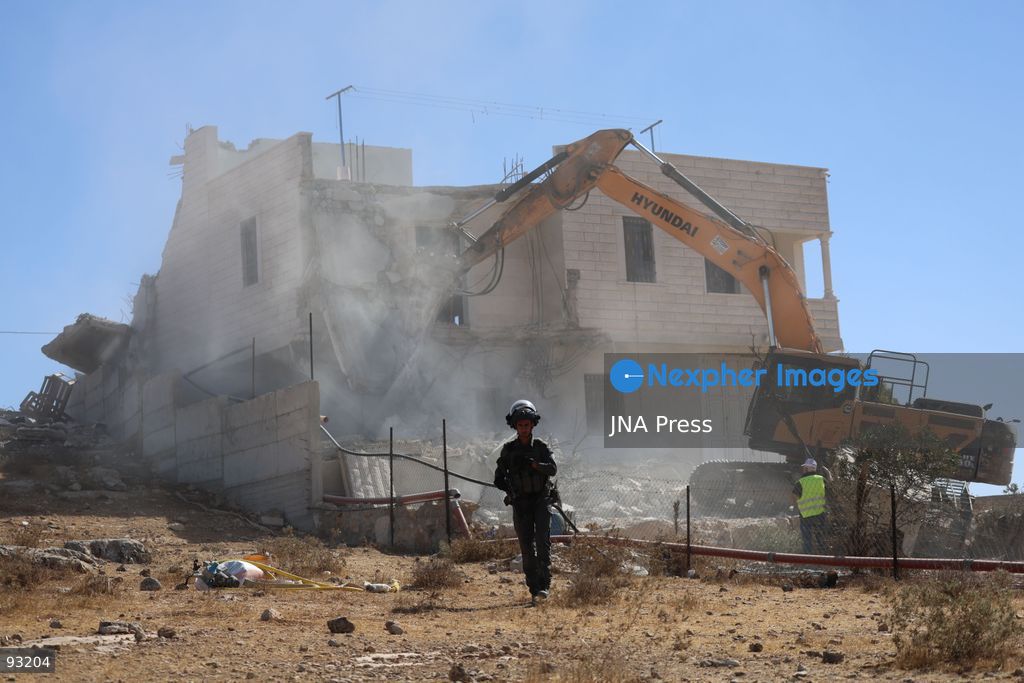 YATTA, HEBRON, OCCUPIED WEST BANK, SEPTEMBER 16, 2026: The remains of a two-story home belonging to Hammad Al-Haddar are seen following its demolition by Israeli authorities in the Khallat Al-Hummus area, south of Yatta in the Hebron governorate. The demolition left a family of eight, including children, without their home. Photo by Musab Shawer / JNA Press. (Photo by Mosab shawer/JNA Press via Nexpher Images)