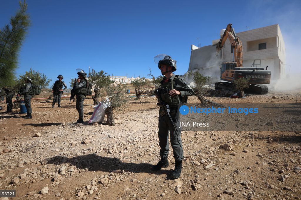 YATTA, HEBRON, OCCUPIED WEST BANK, SEPTEMBER 16, 2026: The remains of a two-story home belonging to Hammad Al-Haddar are seen following its demolition by Israeli authorities in the Khallat Al-Hummus area, south of Yatta in the Hebron governorate. The demolition left a family of eight, including children, without their home. Photo by Musab Shawer / JNA Press. (Photo by Mosab shawer/JNA Press via Nexpher Images)