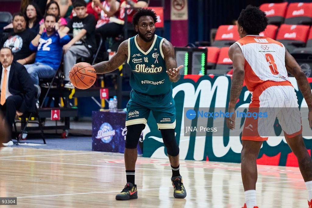 MEXICO CITY, MEXICO, SEPTEMBER 15, 2026: Players compete during a National Professional Basketball League (LNBP) game between Diablos Rojos del México and Correcaminos UAT at the Juan de la Barrera Olympic Gymnasium in Mexico City. Diablos Rojos defeated Correcaminos 107-79 in the opening game of the series. Photo by Juan Pérez / JNA Press. (Photo by Juan Perez Puente/JNA Press via Nexpher Images)