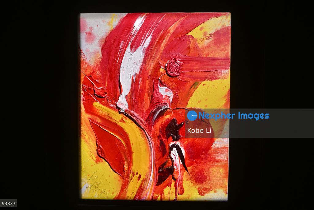 Kouseki of Kazuo Shiraga displaying at Sotheby’s exhibition "PSYCHO: Identity Alienation Shadow Duality" on September 17, 2026 in Hong Kong. (Photo by Kobe Li/Nexpher Images)