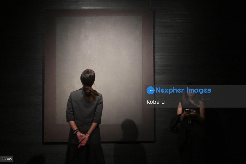 Untitled (Plum and Dark Brown) of Mark Rothko, displaying at Sotheby’s exhibition "PSYCHO: Identity Alienation Shadow Duality" on September 17, 2026 in Hong Kong. (Photo by Kobe Li/Nexpher Images)