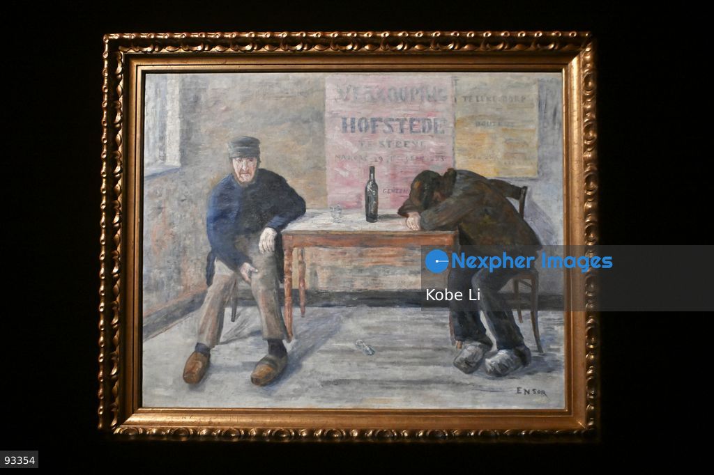 The Drunkards of James Ensor displaying at Sotheby’s exhibition "PSYCHO: Identity Alienation Shadow Duality" on September 17, 2026 in Hong Kong. (Photo by Kobe Li/Nexpher Images)