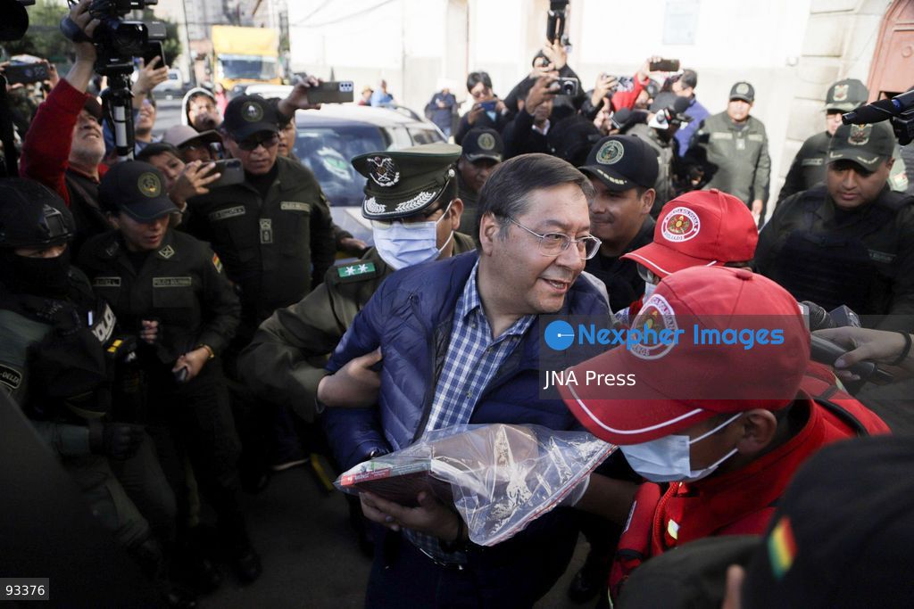 LA PAZ, BOLIVIA, SEPTEMBER 16, 2026: Former Bolivian President Luis Arce leaves San Pedro prison under police escort before being transferred to Hospital Arco Iris in La Paz for specialized medical treatment. The transfer was authorized by a court order, with Arce remaining under police custody during his hospitalization. Photo by Andres Balcazar / JNA Press. (Photo by Andres Balcazar/JNA Press via Nexpher Images)
