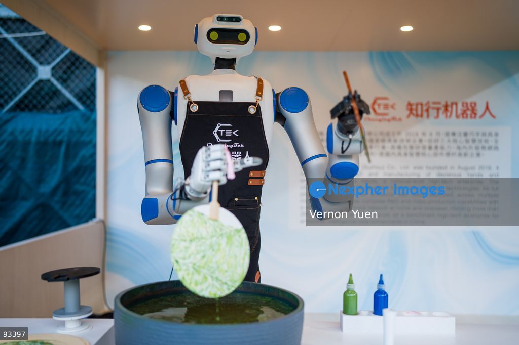 A robot at a display in Victoria Park on September 17, 2026 in Hong Kong. (Photo by Vernon Yuen/Nexpher Images)