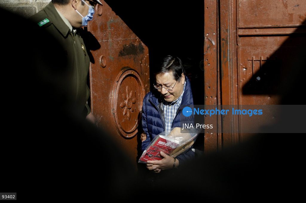 LA PAZ, BOLIVIA, SEPTEMBER 16, 2026: Former Bolivian President Luis Arce leaves San Pedro prison under police escort before being transferred to Hospital Arco Iris in La Paz for specialized medical treatment. The transfer was authorized by a court order, with Arce remaining under police custody during his hospitalization. Photo by Andres Balcazar / JNA Press. (Photo by Andres Balcazar/JNA Press via Nexpher Images)