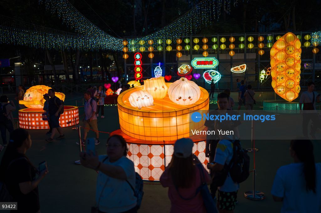 Visitors viewing the Mid Autumn Festival Lights at Victoria Park on September 17, 2026 in Hong Kong. (Photo by Vernon Yuen/Nexpher Images)