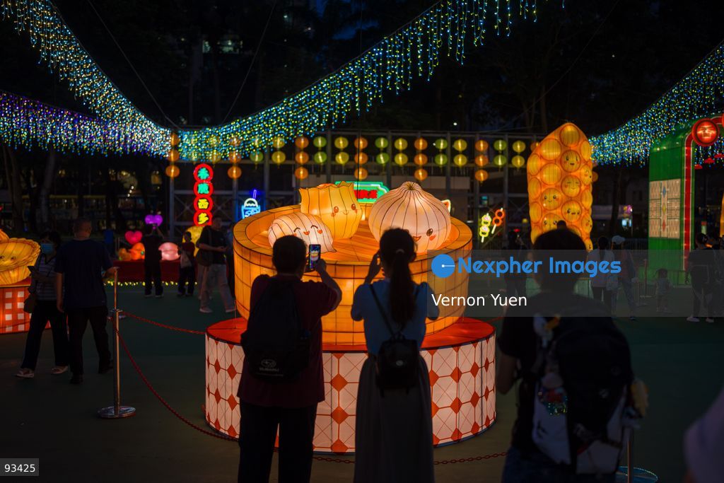 Visitors viewing the Mid Autumn Festival Lights at Victoria Park on September 17, 2026 in Hong Kong. (Photo by Vernon Yuen/Nexpher Images)