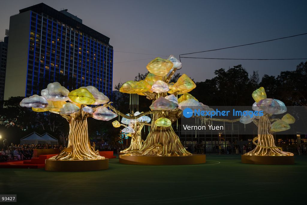 A general view showing the Mid Autumn Festival Lights at Victoria Park on September 17, 2026 in Hong Kong. (Photo by Vernon Yuen/Nexpher Images)
