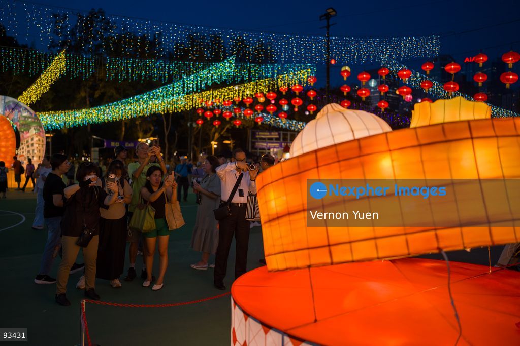 Visitors viewing the Mid Autumn Festival Lights at Victoria Park on September 17, 2026 in Hong Kong. (Photo by Vernon Yuen/Nexpher Images)