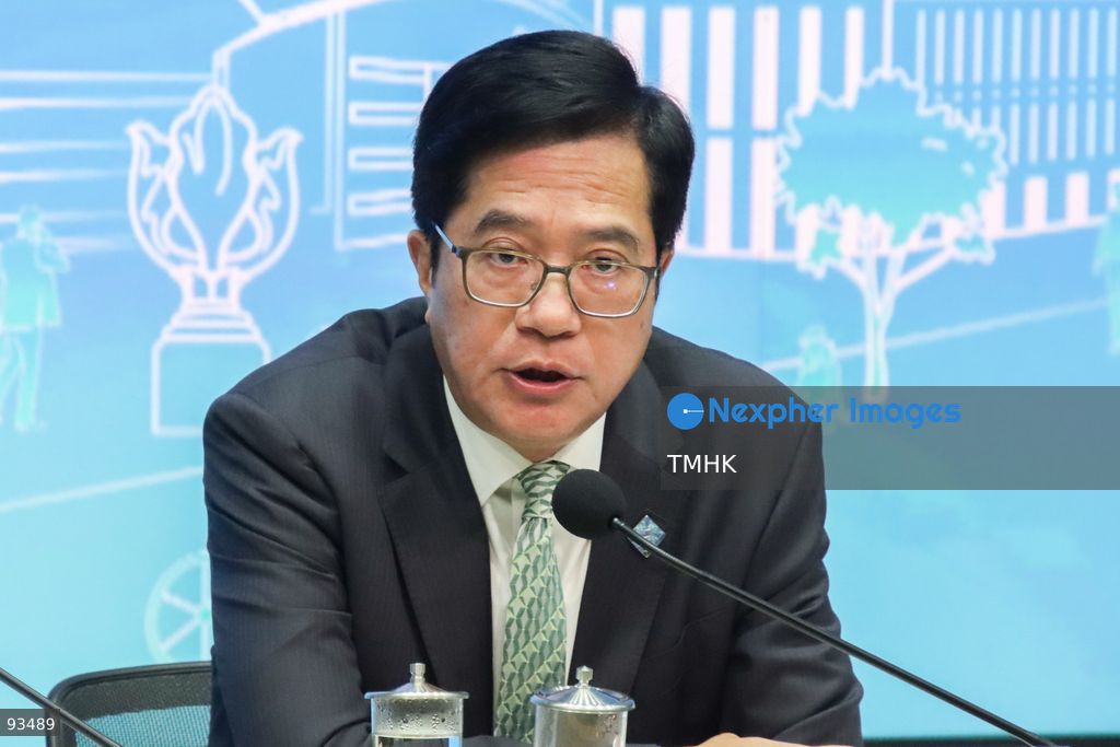 A close-up view shows Deputy Financial Secretary Michael Wong Wai-lun speaking during a press conference on Northern Metropolis initiatives on September 17, 2026 in Hong Kong. Wong noted that over 85 percent of property owners in Wang Fuk Court had signed acquisition agreements, adding that remaining unacquired titles could be handled through legislation next year. (Photo by Gordon Choi/TMHK via Nexpher Images)