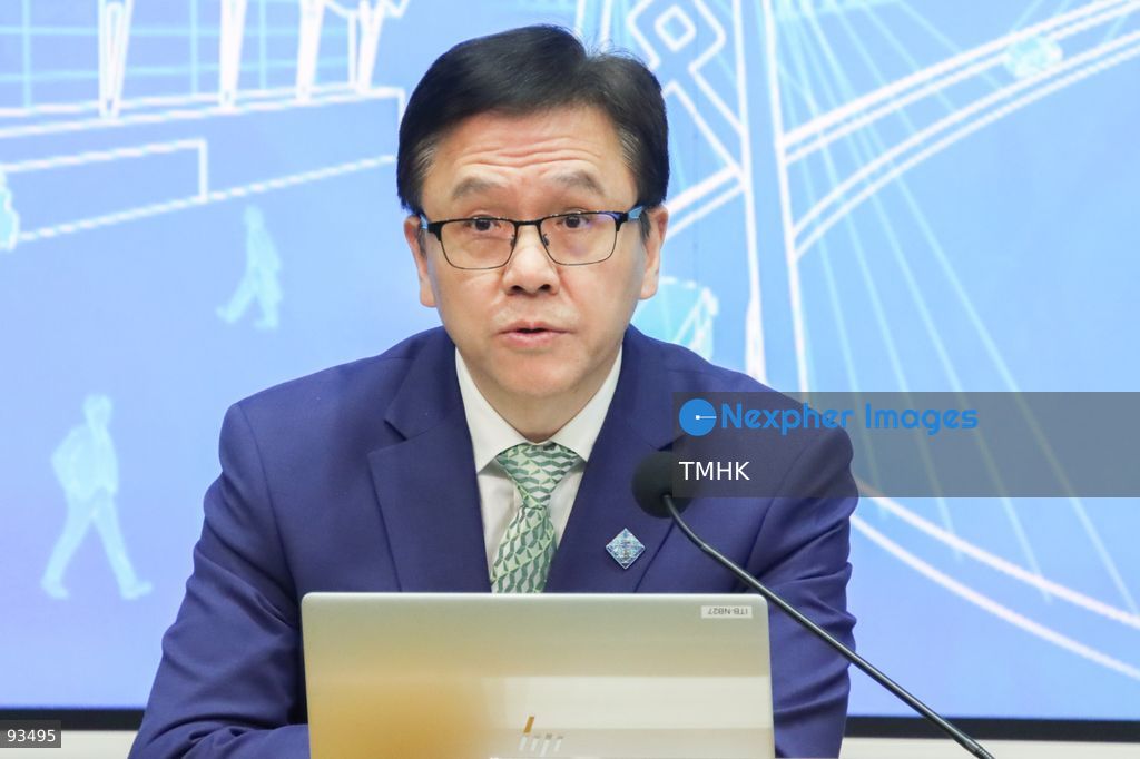 A close-up view shows Secretary for Innovation, Technology and Industry Sun Dong speaking during a press conference on Northern Metropolis initiatives on September 17, 2026 in Hong Kong. Sun revealed that Building 1 in the Hetao Hong Kong Park has been named "Hetao Research One" to serve as a flagship launchpad for the University Town, while construction on the Sandy Ridge Data Park has commenced to establish a regional advanced computing power hub. (Photo by Gordon Choi/TMHK via Nexpher Images)