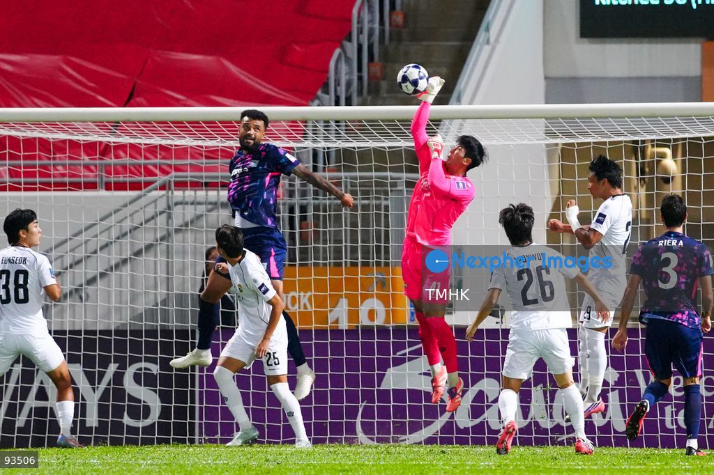 A general view shows first-half match action between Kitchee and Gangwon FC during their AFC Champions League Two group stage fixture at Mong Kok Stadium on September 17, 2026 in Hong Kong. (Photo by Zulu Lo/TMHK via Nexpher Images)