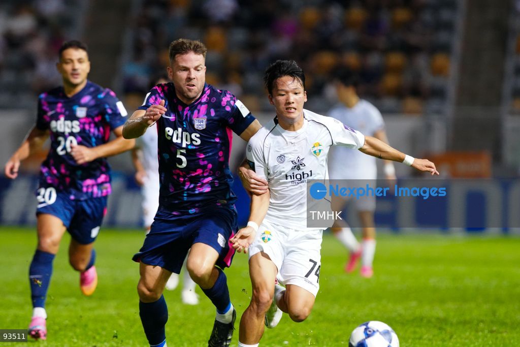 A general view shows first-half match action between Kitchee and Gangwon FC during their AFC Champions League Two group stage fixture at Mong Kok Stadium on September 17, 2026 in Hong Kong. (Photo by Zulu Lo/TMHK via Nexpher Images)