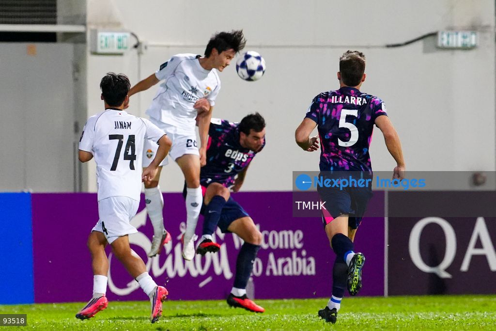 A general view shows second-half match action between Kitchee and Gangwon FC during their AFC Champions League Two group stage fixture at Mong Kok Stadium on September 17, 2026 in Hong Kong. Kitchee played with ten men following a red card shown to Ruslan Mingazov, with the match eventually ending in a goalless draw. (Photo by Zulu Lo/TMHK via Nexpher Images)