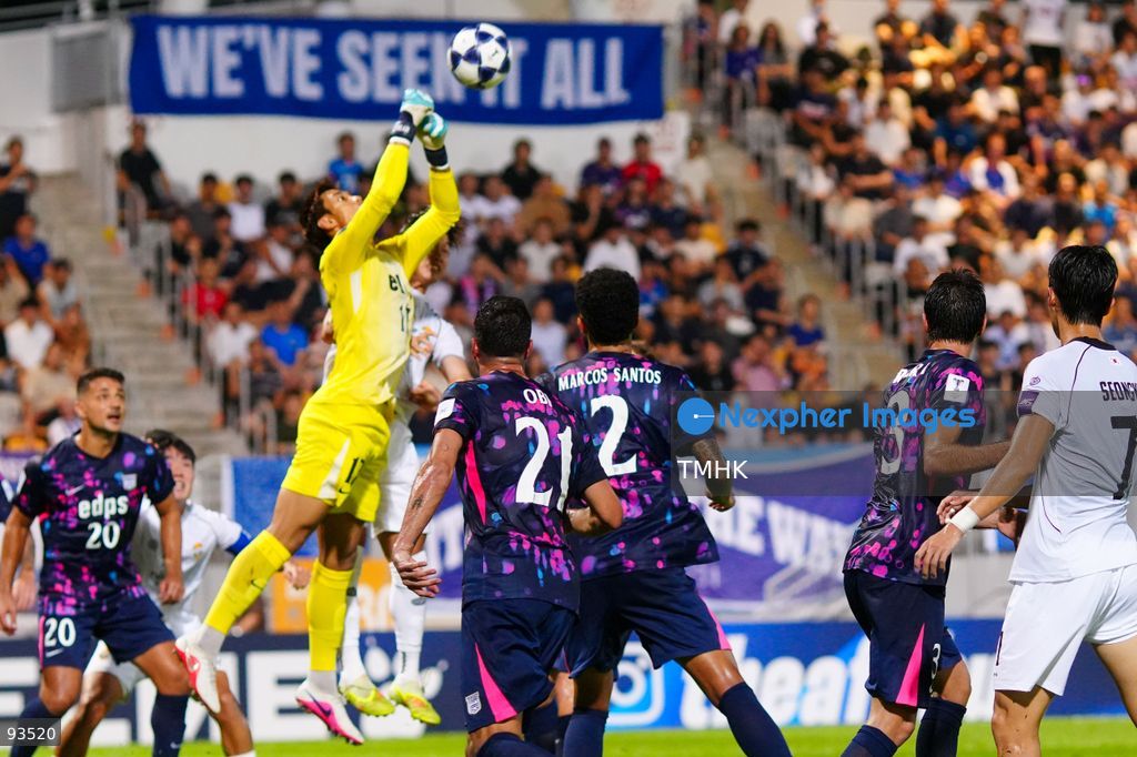 A general view shows first-half match action between Kitchee and Gangwon FC during their AFC Champions League Two group stage fixture at Mong Kok Stadium on September 17, 2026 in Hong Kong. (Photo by Zulu Lo/TMHK via Nexpher Images)