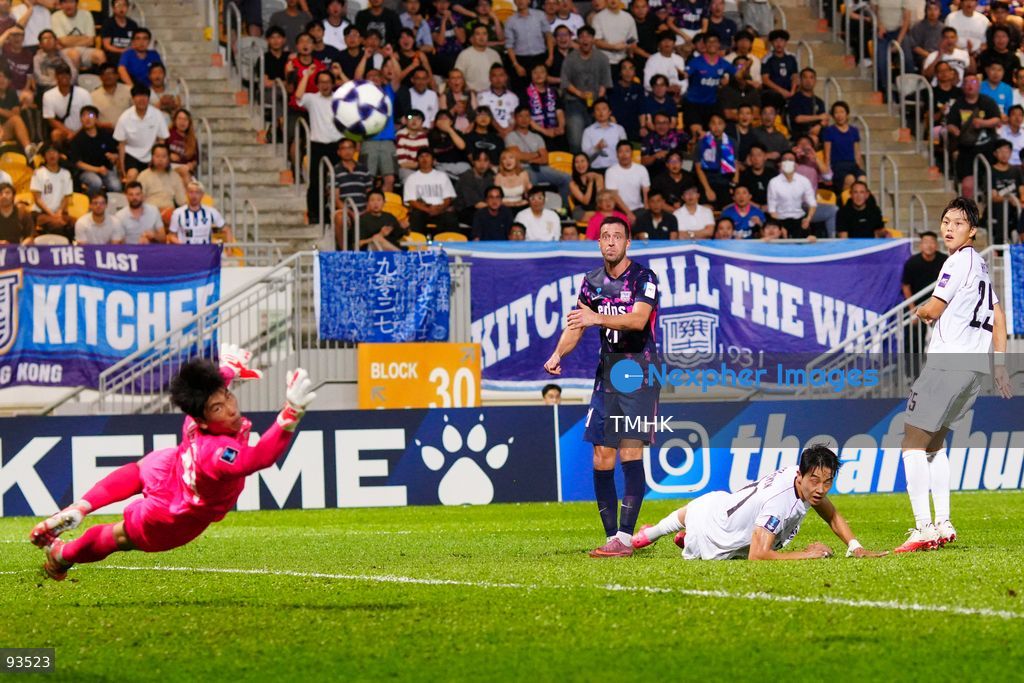 A general view shows second-half match action between Kitchee and Gangwon FC during their AFC Champions League Two group stage fixture at Mong Kok Stadium on September 17, 2026 in Hong Kong. Kitchee played with ten men following a red card shown to Ruslan Mingazov, with the match eventually ending in a goalless draw. (Photo by Zulu Lo/TMHK via Nexpher Images)