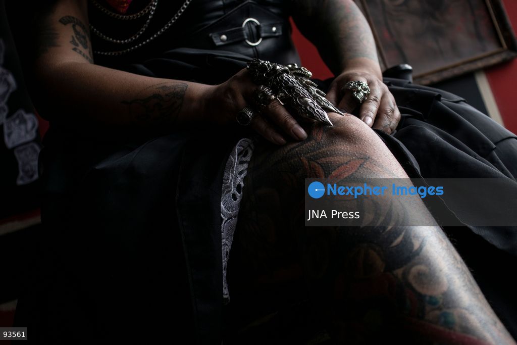 LA PAZ, BOLIVIA, SEPTEMBER 17, 2026: Bolivian tattoo artist Daniela Artemis poses in La Paz wearing a fusion of traditional Andean pollera clothing and Gothic-inspired fashion. Known as the “Cholita Tattoo Artist,” Artemis draws inspiration from the clothing worn by her Aymara ancestors and incorporates Andean identity into her personal style and tattoo designs. Through her work, she seeks to celebrate the culture and heritage of Bolivia’s cholitas while presenting it through contemporary artistic expression. Photo by Brian Ronaldo Delgadillo Garzofino / JNA Press. (Photo by Brian Ronaldo Delgadillo Garzofi/JNA Press via Nexpher Images)