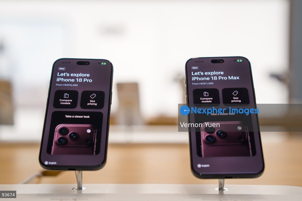 Iphone 18 Pro on display at an apple store on the first day on sale of the iphone 18 pro on September 18, 2026 in Hong Kong. (Photo by Vernon Yuen/Nexpher Images)