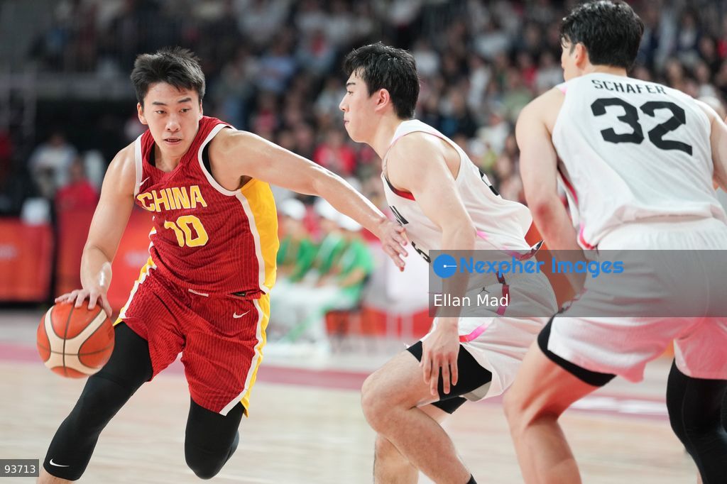 Wang Junjie of team china during the Japan vs China Semi Finals Basketball game at the 2026 Asian Games on September 18, 2026 in Nagoya, Japan. (Photo by Ellan Mad/Nexpher Images)