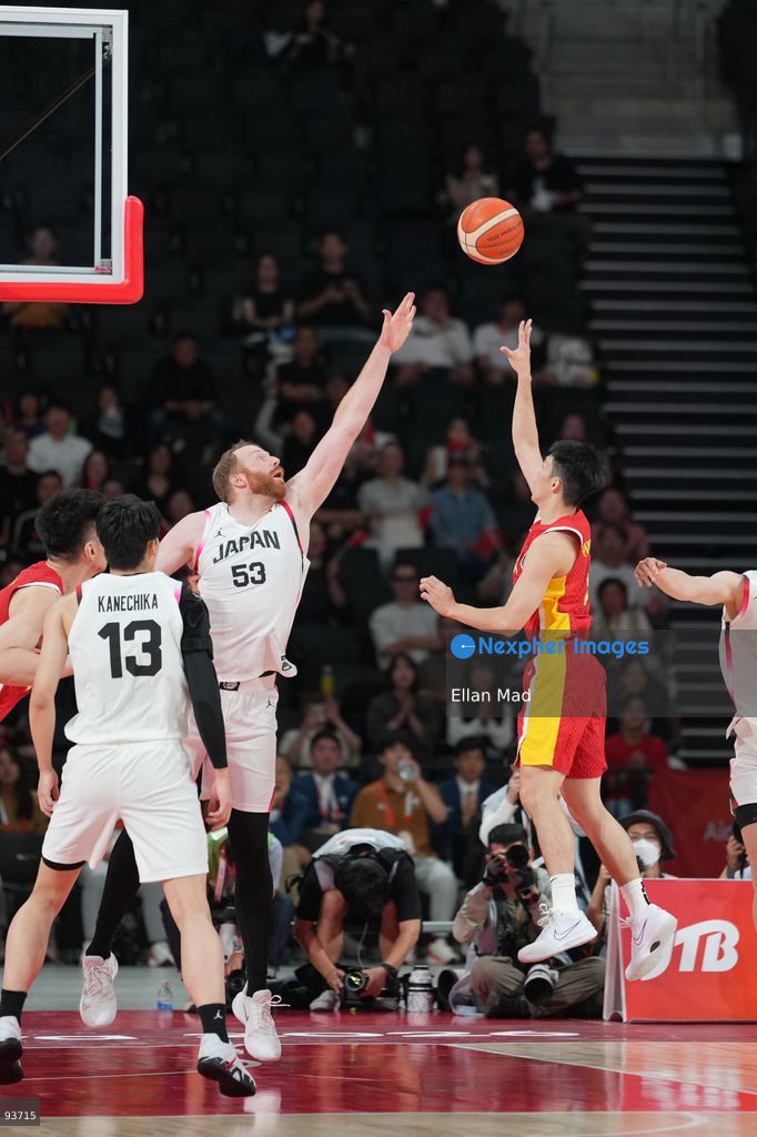 Alex Kirk of team Japan during the Japan vs China Semi Finals Basketball game at the 2026 Asian Games on September 18, 2026 in Nagoya, Japan. (Photo by Ellan Mad/Nexpher Images)