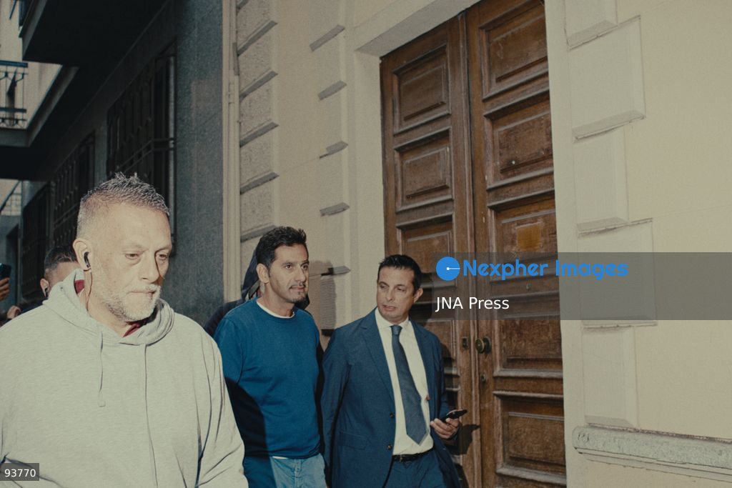 TURIN, ITALY, SEPTEMBER 18, 2026: Demonstrators confront a man during a protest against Futuro Nazionale leader Roberto Vannacci near the NH Hotel in Turin, where Vannacci was attending a conference on urban security organized by the FSP police union. Protesters said the man had insulted participants, while he denied insulting them and said the confrontation began after he asked about a Palestinian flag. Digos officers intervened as demonstrators followed the man away from the protest. Photo by Julian Nelaj / JNA Press. (Photo by Julian Nelaj/JNA Press via Nexpher Images)