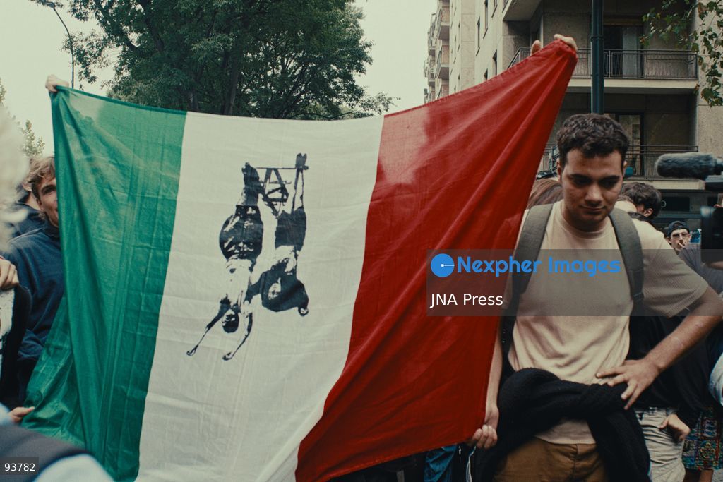 TURIN, ITALY, SEPTEMBER 18, 2026: Demonstrators march through central Turin during a protest against the presence of Roberto Vannacci, leader of Futuro Nazionale, who was attending a conference on urban security at the NH Torino Centro hotel. The demonstration began as a picket near the venue before protesters marched through surrounding streets amid a heavy police presence. The conference, organized by the FSP police union, had initially been presented as professional training for police officers before Italy’s Department of Public Security clarified that it was a union initiative and would not qualify as professional training. Photo by Julian Nelaj / JNA Press. (Photo by Julian Nelaj/JNA Press via Nexpher Images)